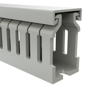 25mm x 40mm Cable Wiring Duct with Narrow Finger spacing and Removable Duct Cover, 2-meter long