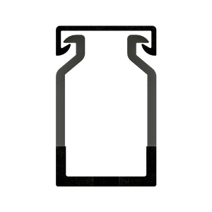 25mm x 40mm Cable Wiring Duct with Narrow Finger spacing and Removable Duct Cover, 2-meter long