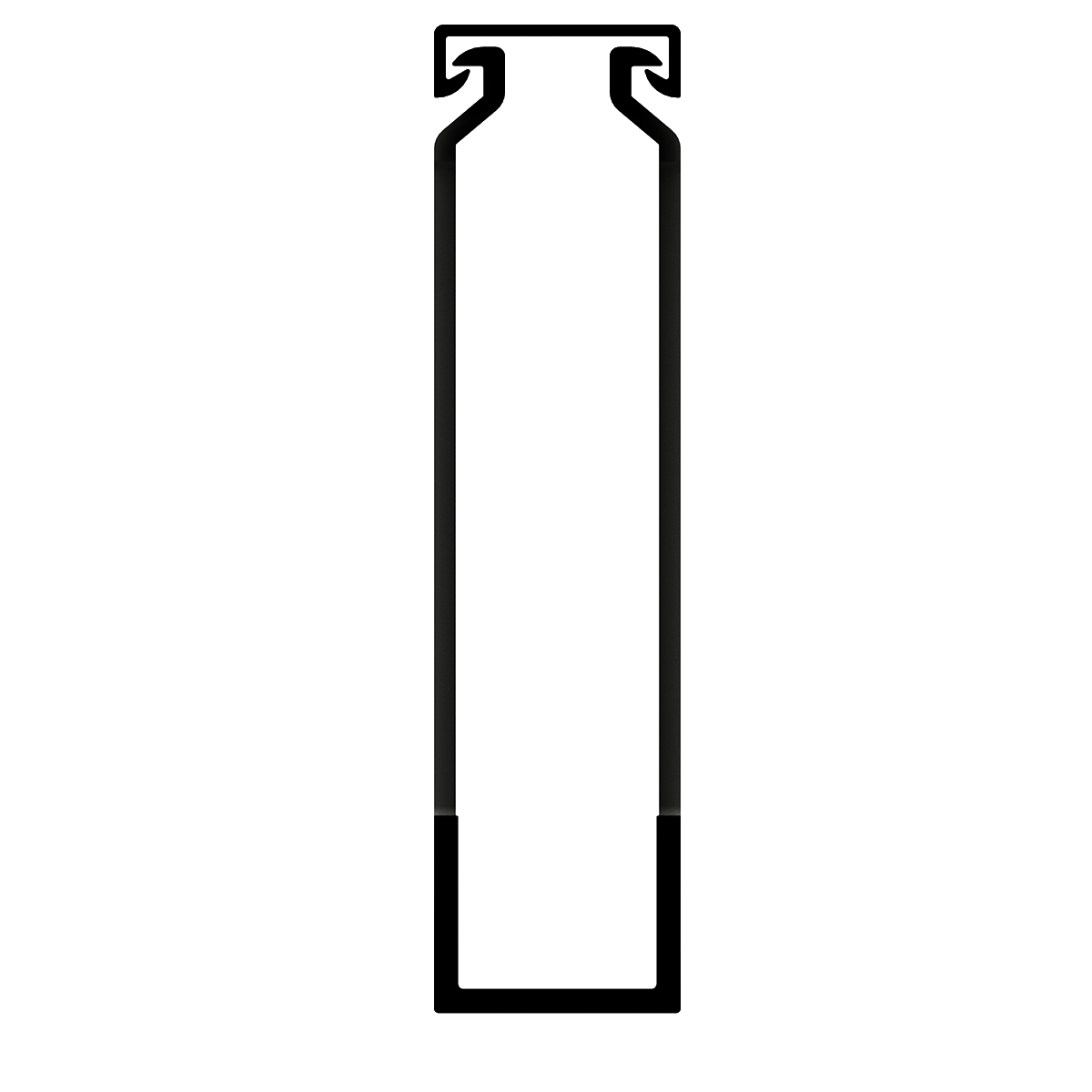 25mm x 100mm Cable Wiring Duct with Narrow Finger spacing and Removable Duct Cover, 2-meter long