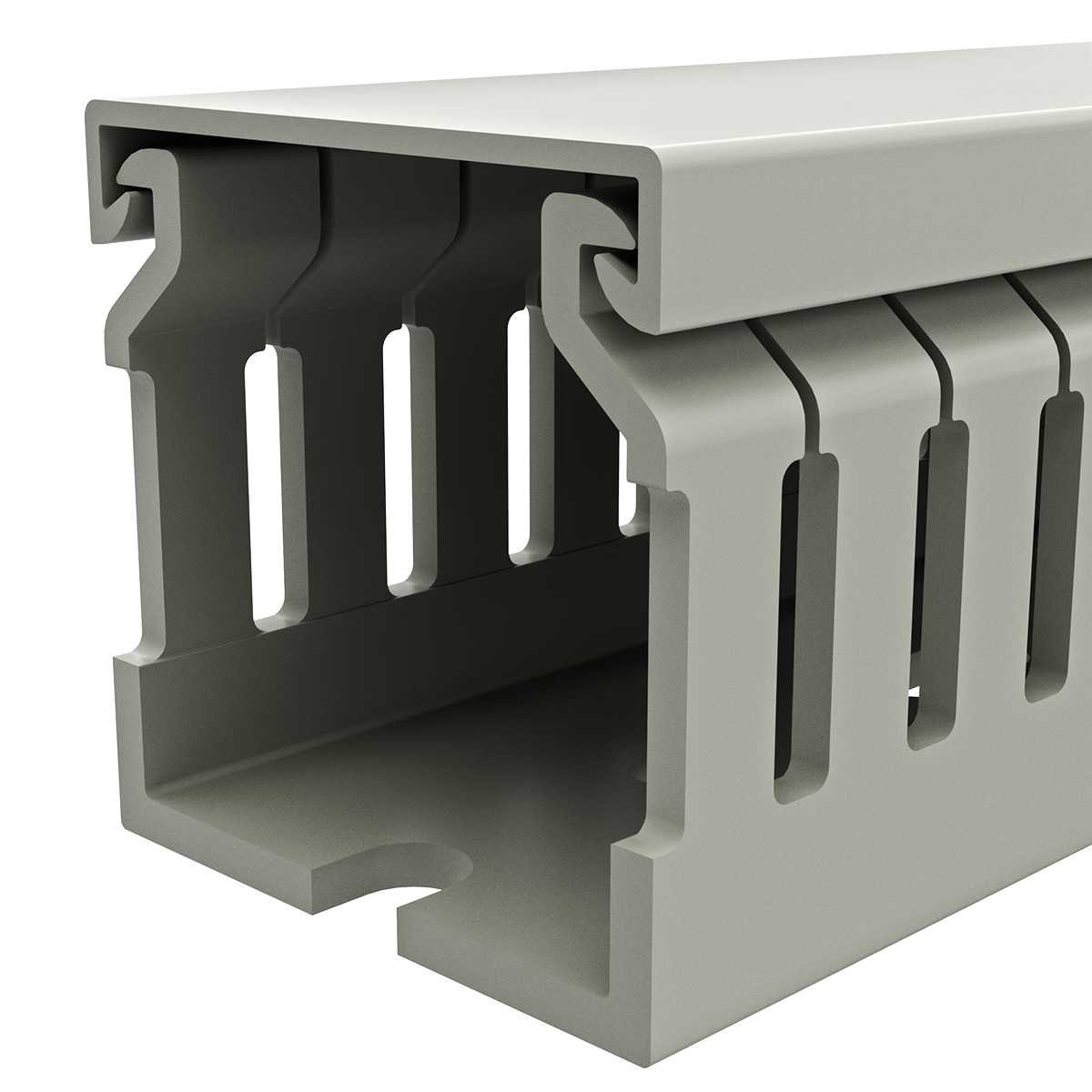 40mm x 40mm Cable Wiring Duct with Narrow Finger spacing and Removable Duct Cover, 2-meter long