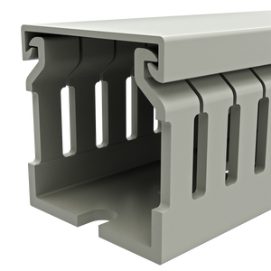 40mm x 40mm Cable Wiring Duct with Narrow Finger spacing and Removable Duct Cover, 2-meter long
