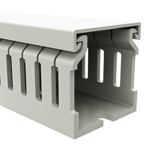 40mm x 40mm Cable Wiring Duct with Narrow Finger spacing and Removable Duct Cover, 2-meter long