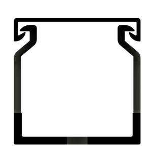 40mm x 40mm Cable Wiring Duct with Narrow Finger spacing and Removable Duct Cover, 2-meter long