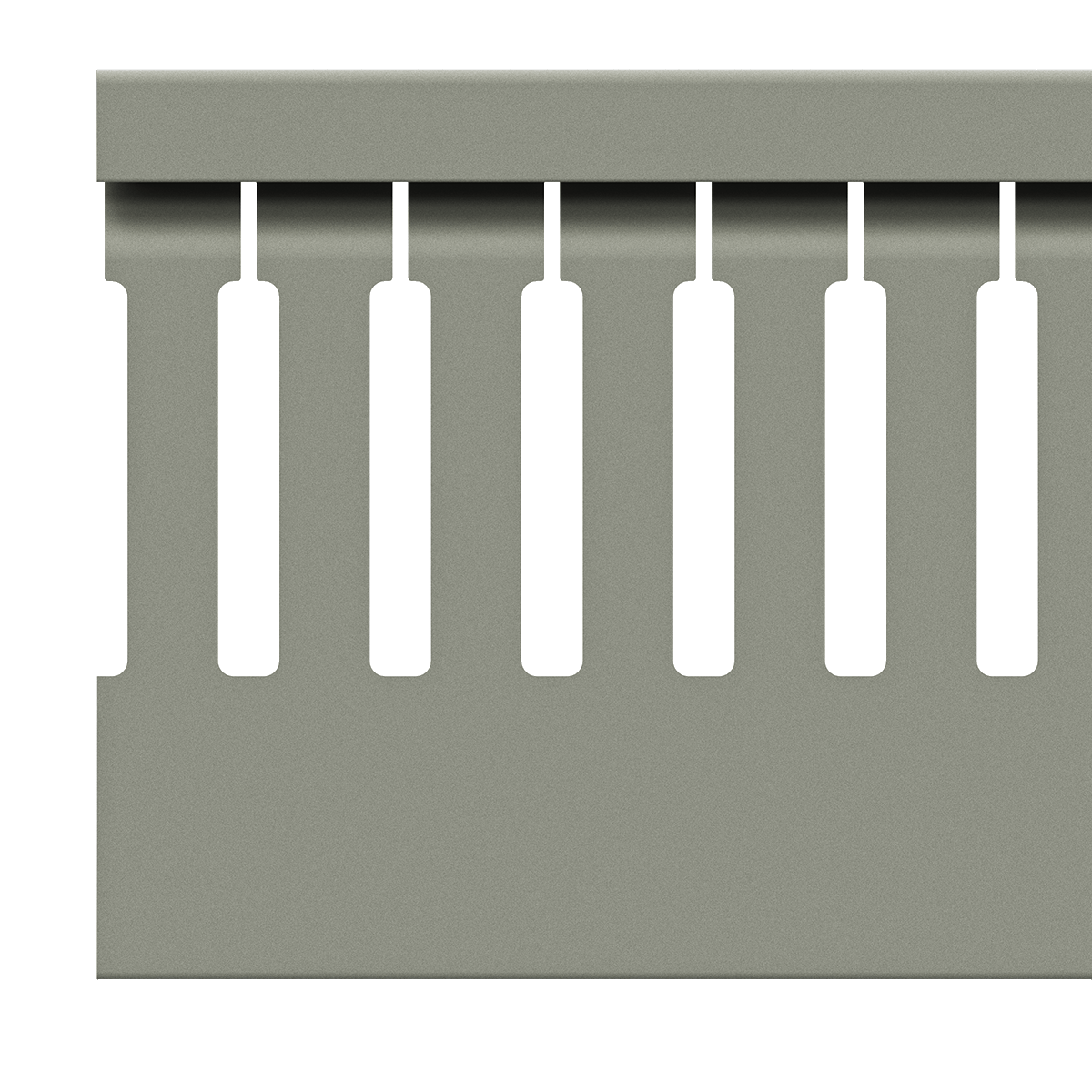 40mm x 60mm Cable Wiring Duct with Narrow Finger spacing and Removable Duct Cover, 2-meter long