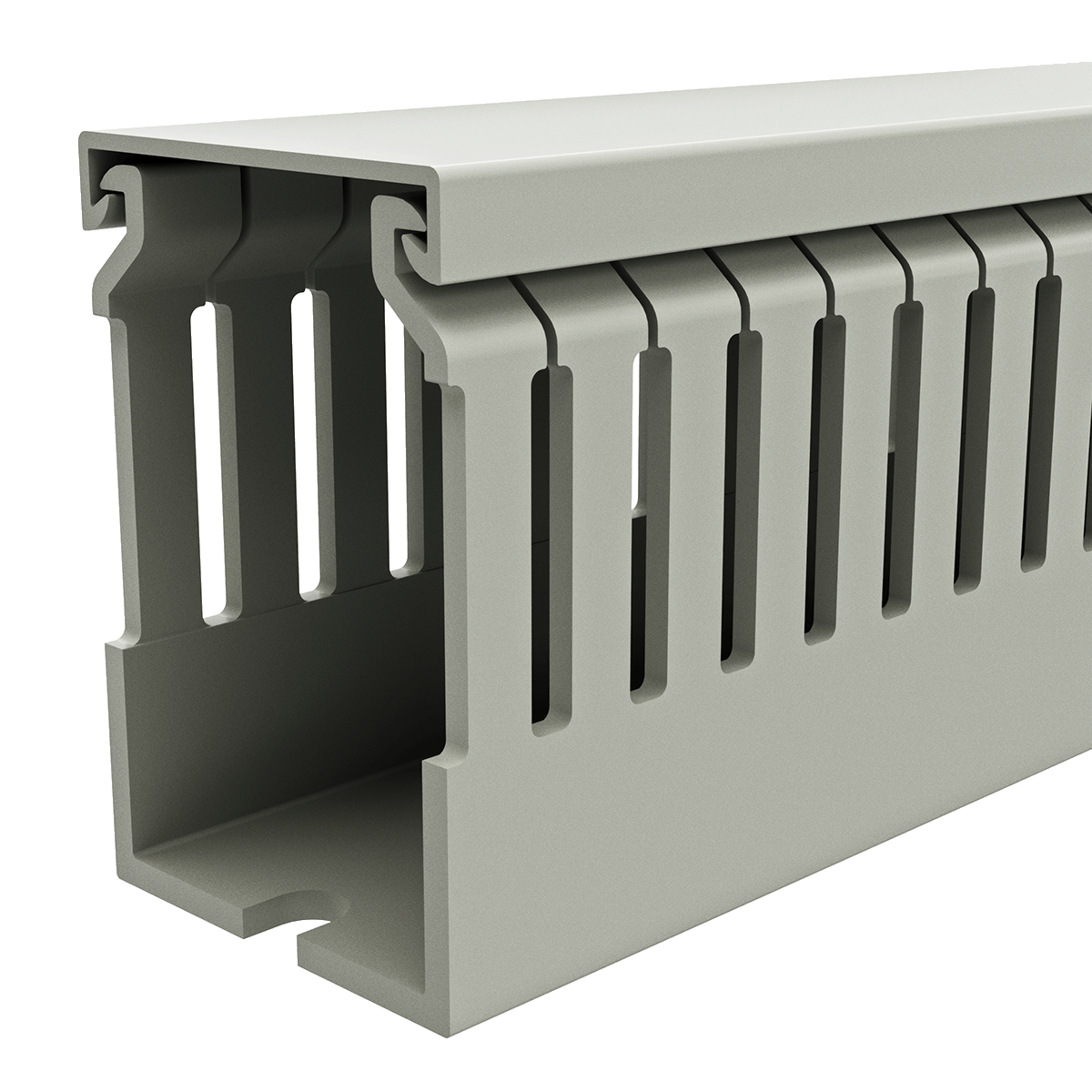 40mm x 60mm Cable Wiring Duct with Narrow Finger spacing and Removable Duct Cover, 2-meter long