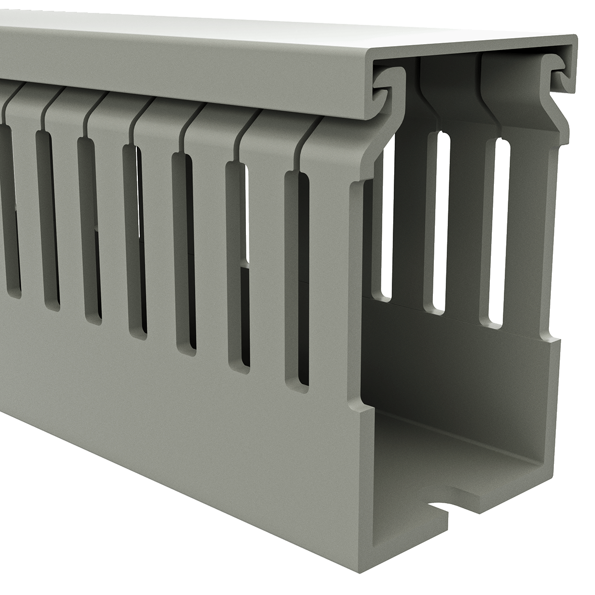 40mm x 60mm Cable Wiring Duct with Narrow Finger spacing and Removable Duct Cover, 2-meter long