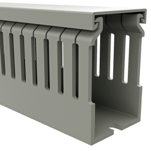 40mm x 60mm Cable Wiring Duct with Narrow Finger spacing and Removable Duct Cover, 2-meter long