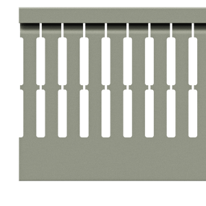 40mm x 80mm Cable Wiring Duct with Narrow Finger spacing and Removable Duct Cover, 2-meter long