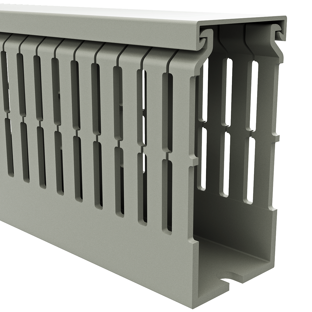 40mm x 80mm Cable Wiring Duct with Narrow Finger spacing and Removable Duct Cover, 2-meter long
