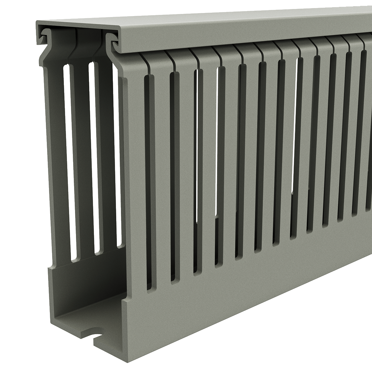 40mm x 100mm Cable Wiring Duct with Narrow Finger spacing and Removable Duct Cover, 2-meter long