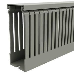 40mm x 100mm Cable Wiring Duct with Narrow Finger spacing and Removable Duct Cover, 2-meter long