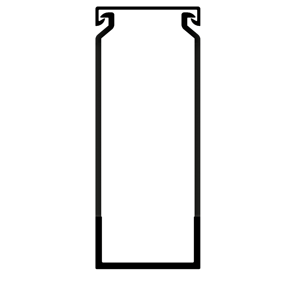 40mm x 100mm Cable Wiring Duct with Narrow Finger spacing and Removable Duct Cover, 2-meter long