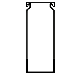 40mm x 100mm Cable Wiring Duct with Narrow Finger spacing and Removable Duct Cover, 2-meter long