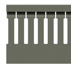 60mm x 60mm Cable Wiring Duct with Narrow Finger spacing and Removable Duct Cover, 2-meter long