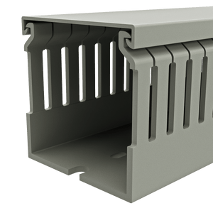 60mm x 60mm Cable Wiring Duct with Narrow Finger spacing and Removable Duct Cover, 2-meter long