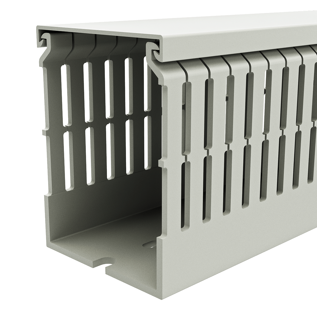 60mm x 80mm Cable Wiring Duct with Narrow Finger spacing and Removable Duct Cover, 2-meter long