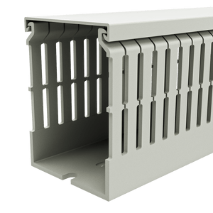 60mm x 80mm Cable Wiring Duct with Narrow Finger spacing and Removable Duct Cover, 2-meter long