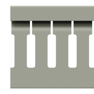 80mm x 40mm Cable Wiring Duct with Narrow Finger spacing and Removable Duct Cover, 2-meter long