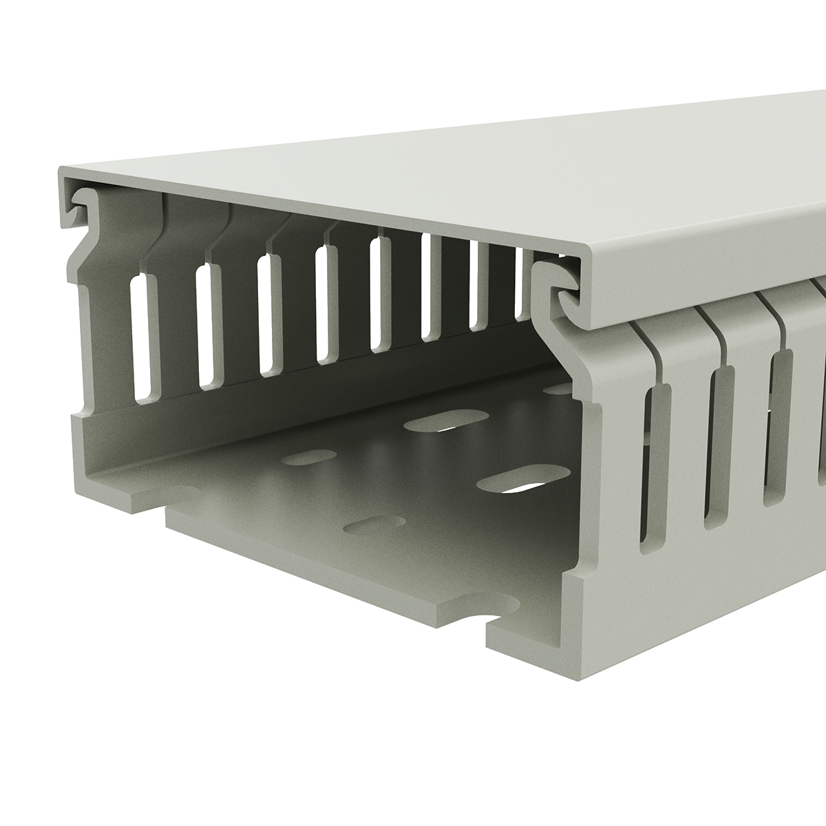 80mm x 40mm Cable Wiring Duct with Narrow Finger spacing and Removable Duct Cover, 2-meter long