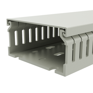 80mm x 40mm Cable Wiring Duct with Narrow Finger spacing and Removable Duct Cover, 2-meter long