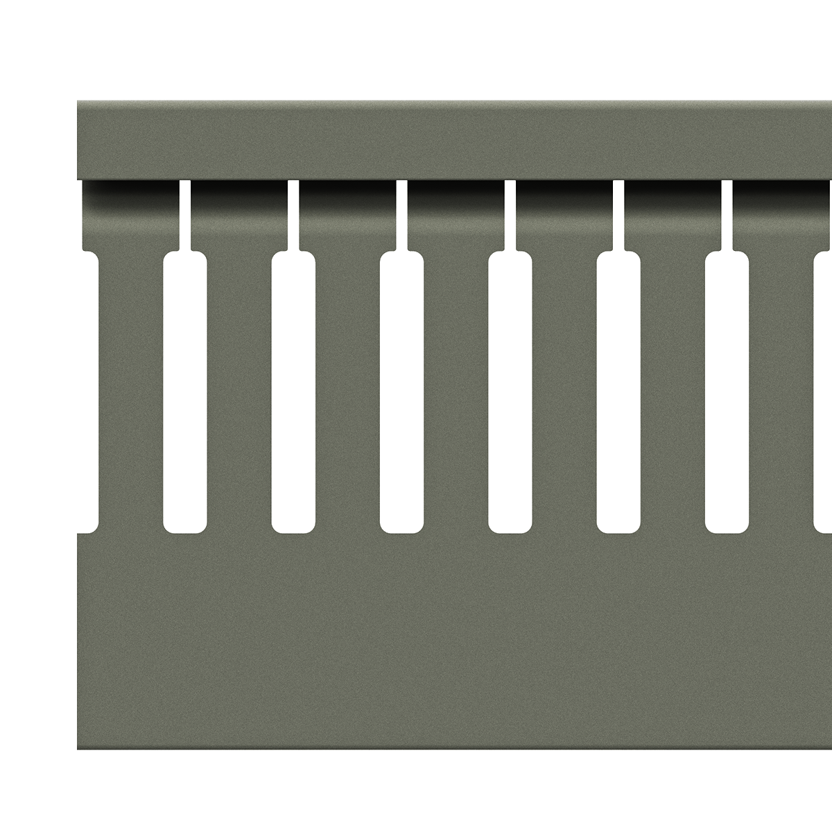80mm x 60mm Cable Wiring Duct with Narrow Finger spacing and Removable Duct Cover, 2-meter long