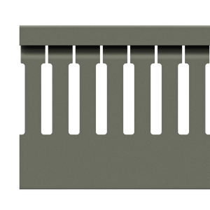 80mm x 60mm Cable Wiring Duct with Narrow Finger spacing and Removable Duct Cover, 2-meter long