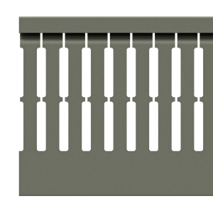 80mm x 80mm Cable Wiring Duct with Narrow Finger spacing and Removable Duct Cover, 2-meter long