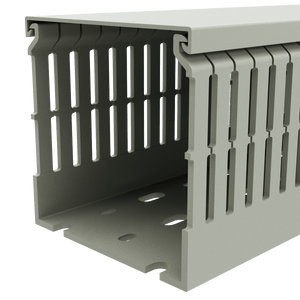 80mm x 80mm Cable Wiring Duct with Narrow Finger spacing and Removable Duct Cover, 2-meter long