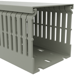 80mm x 80mm Cable Wiring Duct with Narrow Finger spacing and Removable Duct Cover, 2-meter long