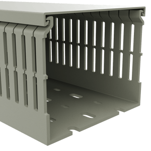100mm x 80mm Cable Wiring Duct with Narrow Finger spacing and Removable Duct Cover, 2-meter long