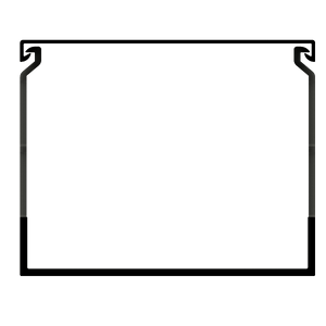 100mm x 80mm Cable Wiring Duct with Narrow Finger spacing and Removable Duct Cover, 2-meter long