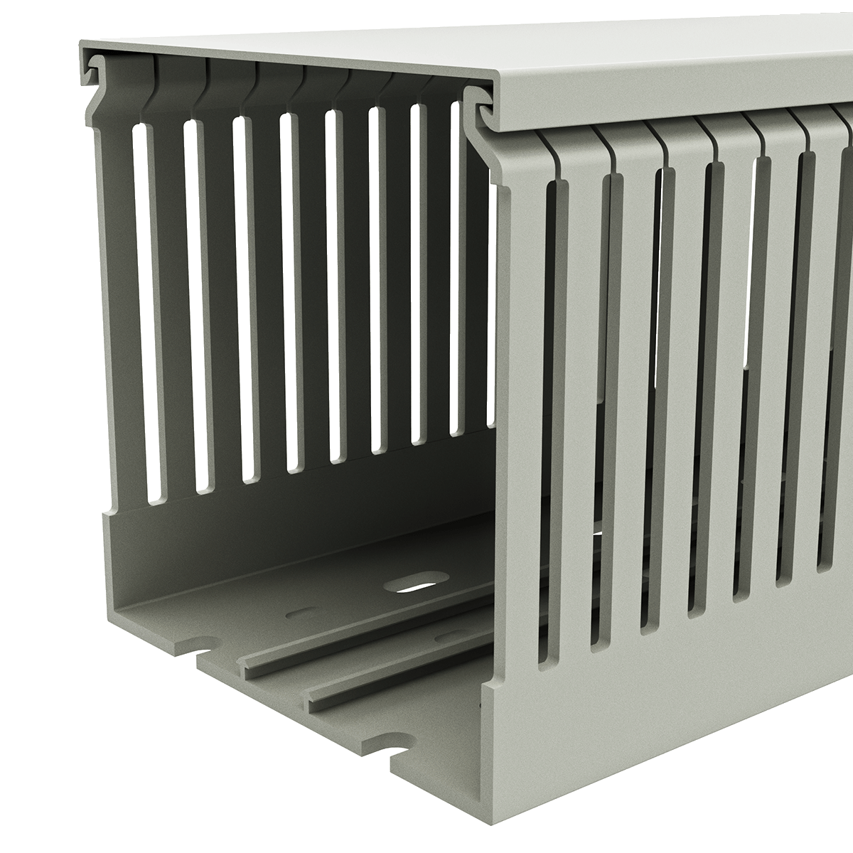 100mm x 100mm Cable Wiring Duct with Narrow Finger spacing and Removable Duct Cover, 2-meter long