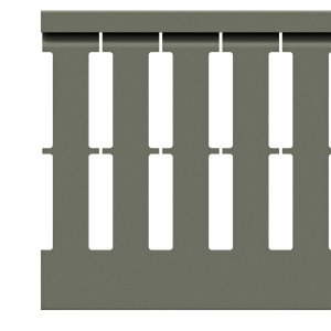 150mm x 100mm Cable Wiring Duct with Narrow Finger spacing and Removable Duct Cover, 2-meter long