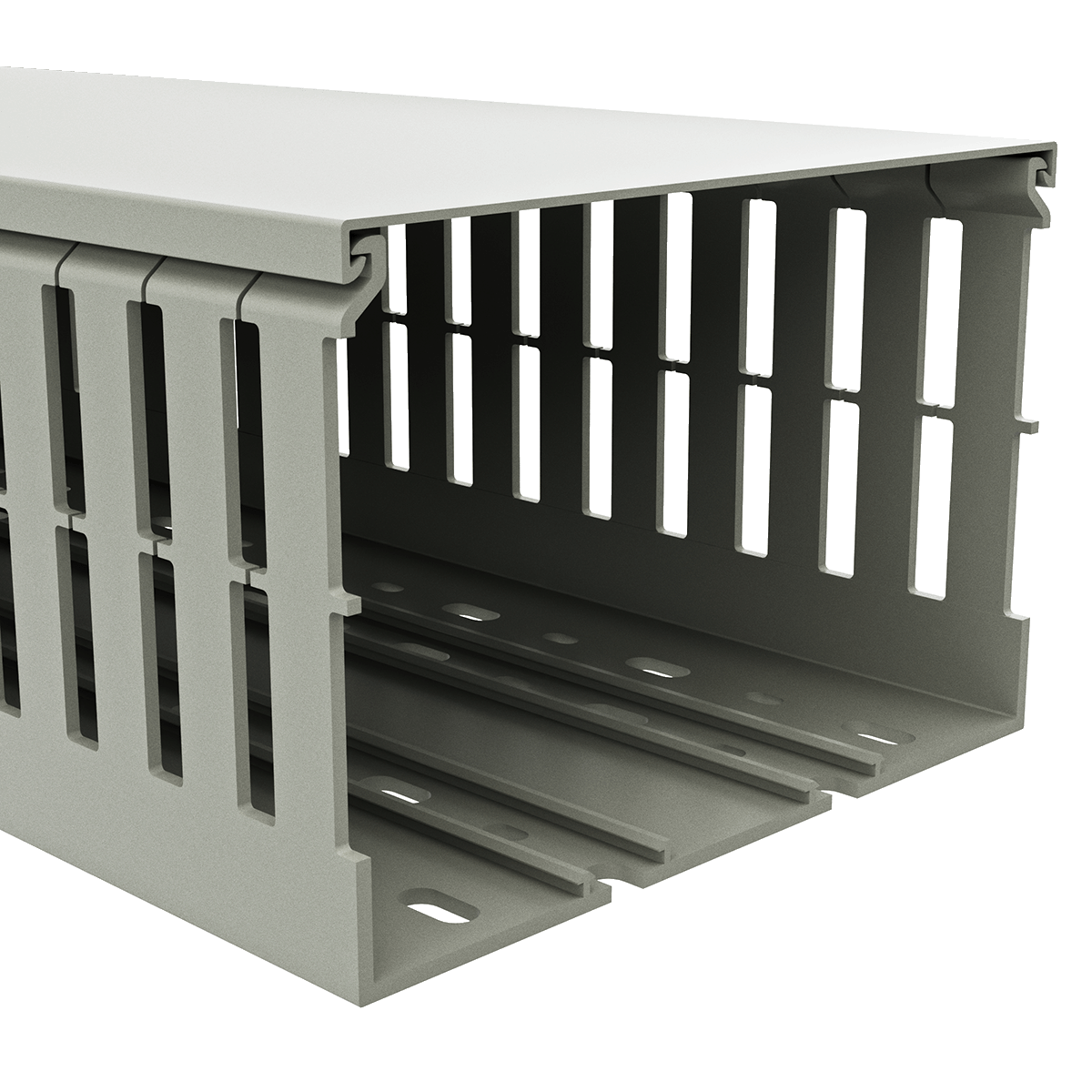 150mm x 100mm Cable Wiring Duct with Narrow Finger spacing and Removable Duct Cover, 2-meter long