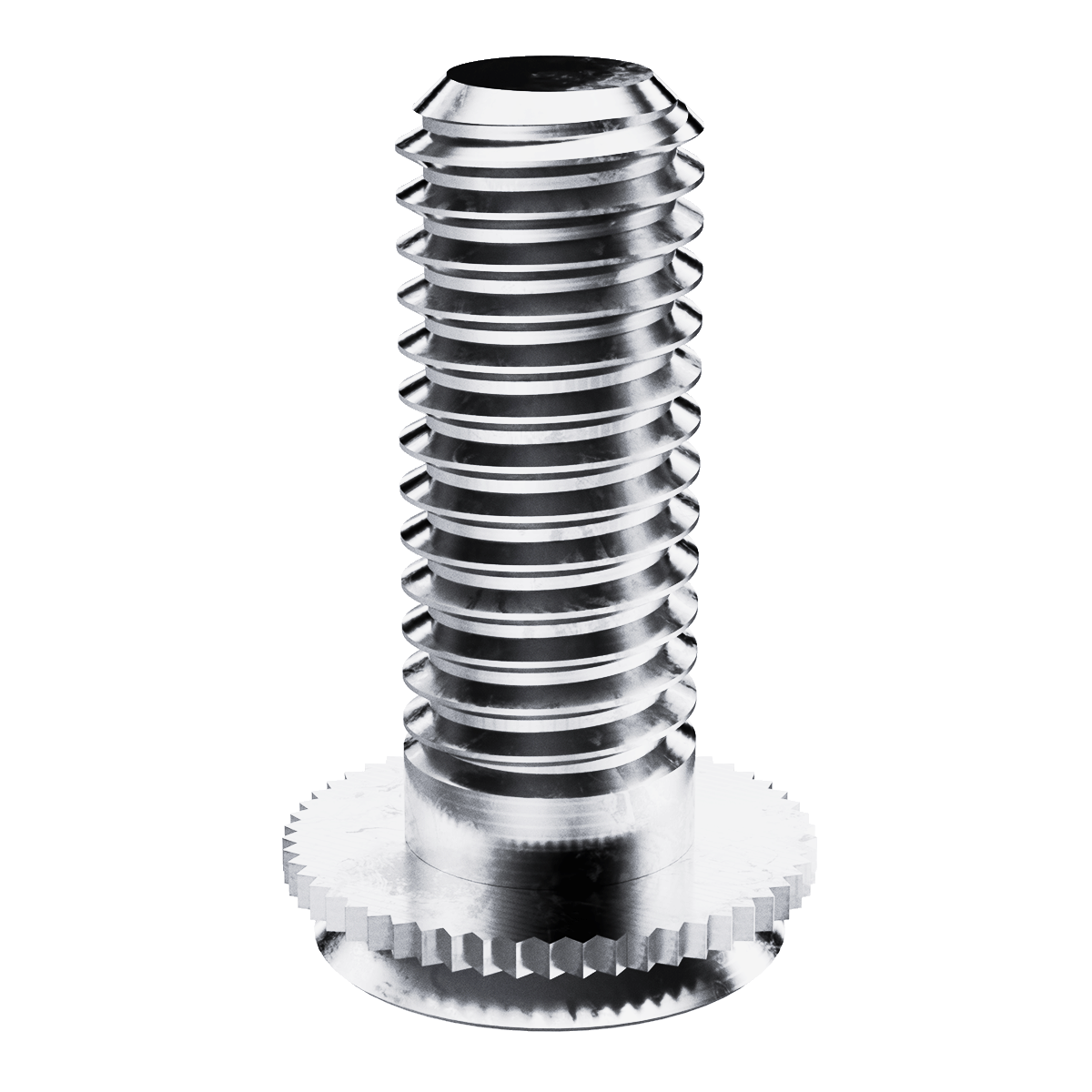 Self-Clinching Stud, Concealed Head, 300 Series Stainless Steel, Passivated, 6-32 x 0.500, Sheet Thick.: 0.093, 100 Pack