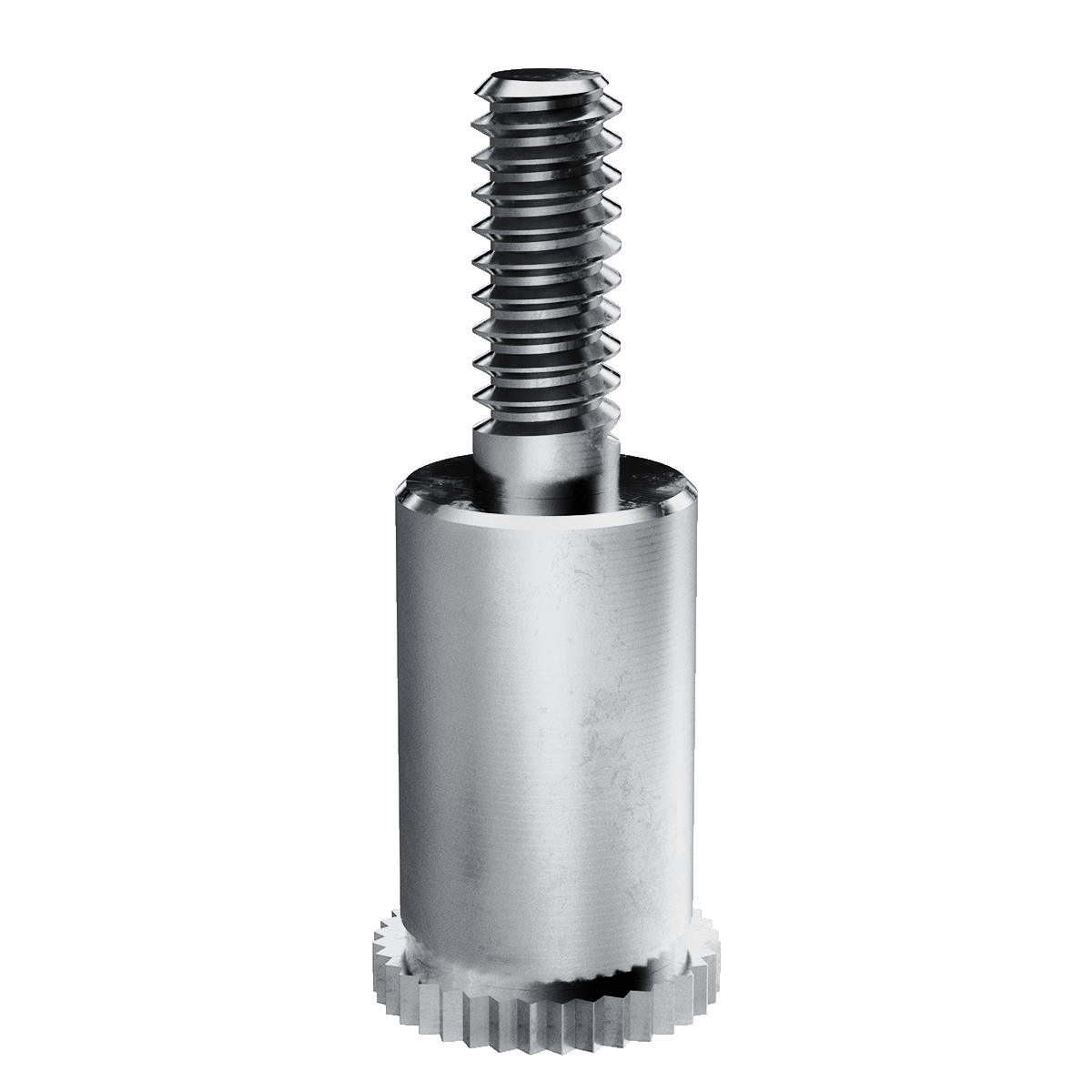 Self-Clinching Standoff, Male, Stainless Steel, Passivated, Metric, M3.5x0.6 x 12, 7.14 Hole dia, 100 Pack