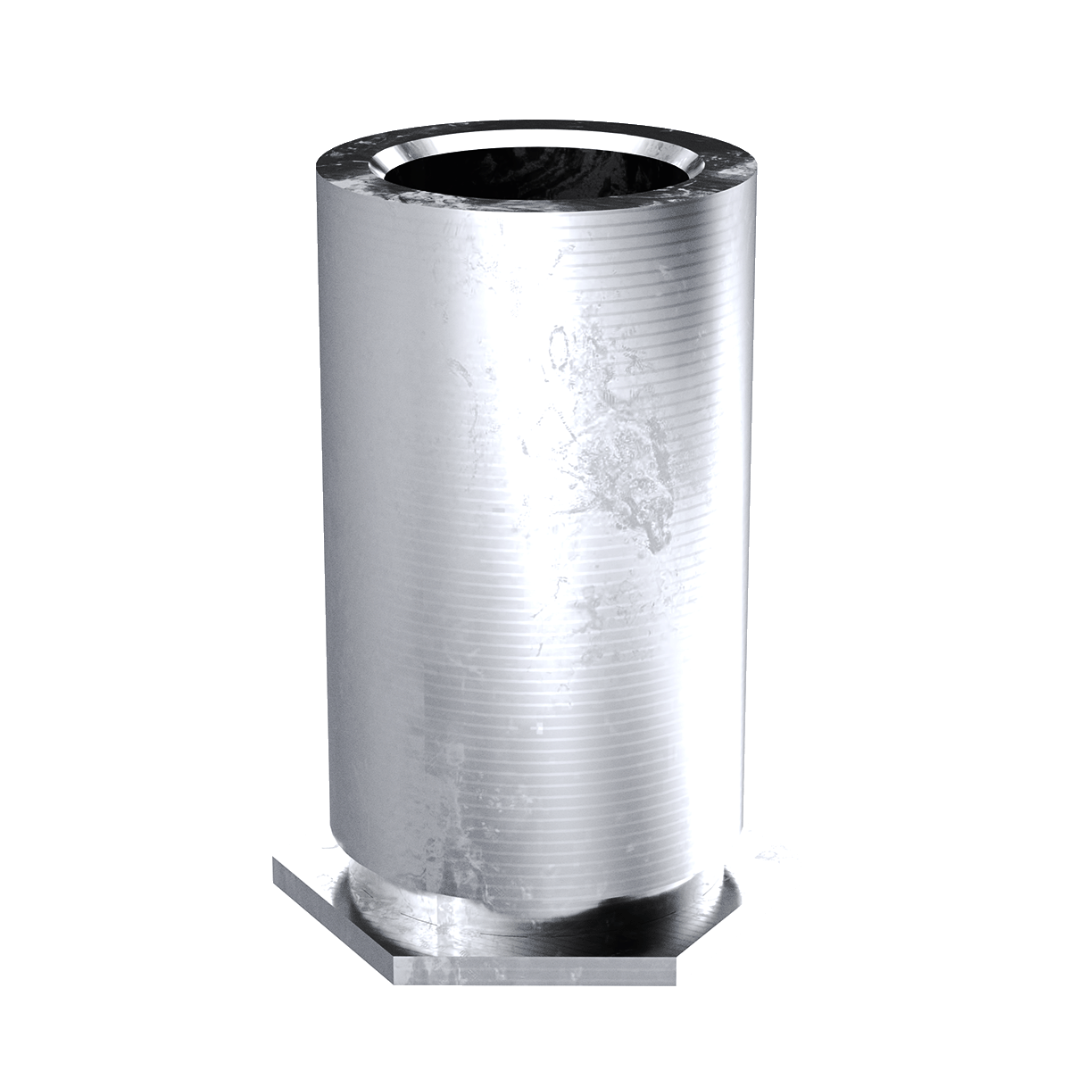 Self-Clinching Standoff, Through Unthreaded, 300 Series Stainless Steel, Passivated, 3.1 x 12, 100 Pack