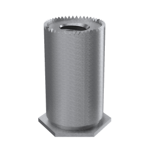 Self-Clinching Standoff, Self-Grounding, 300 Series Stainless Steel, Passivated, 4-40 x 0.125, 100 Pack