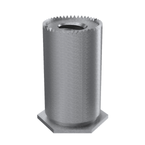 Self-Clinching Standoff, Self-Grounding, 7075-T6 Aluminum, M3x0.5 x 14, 100 Pack