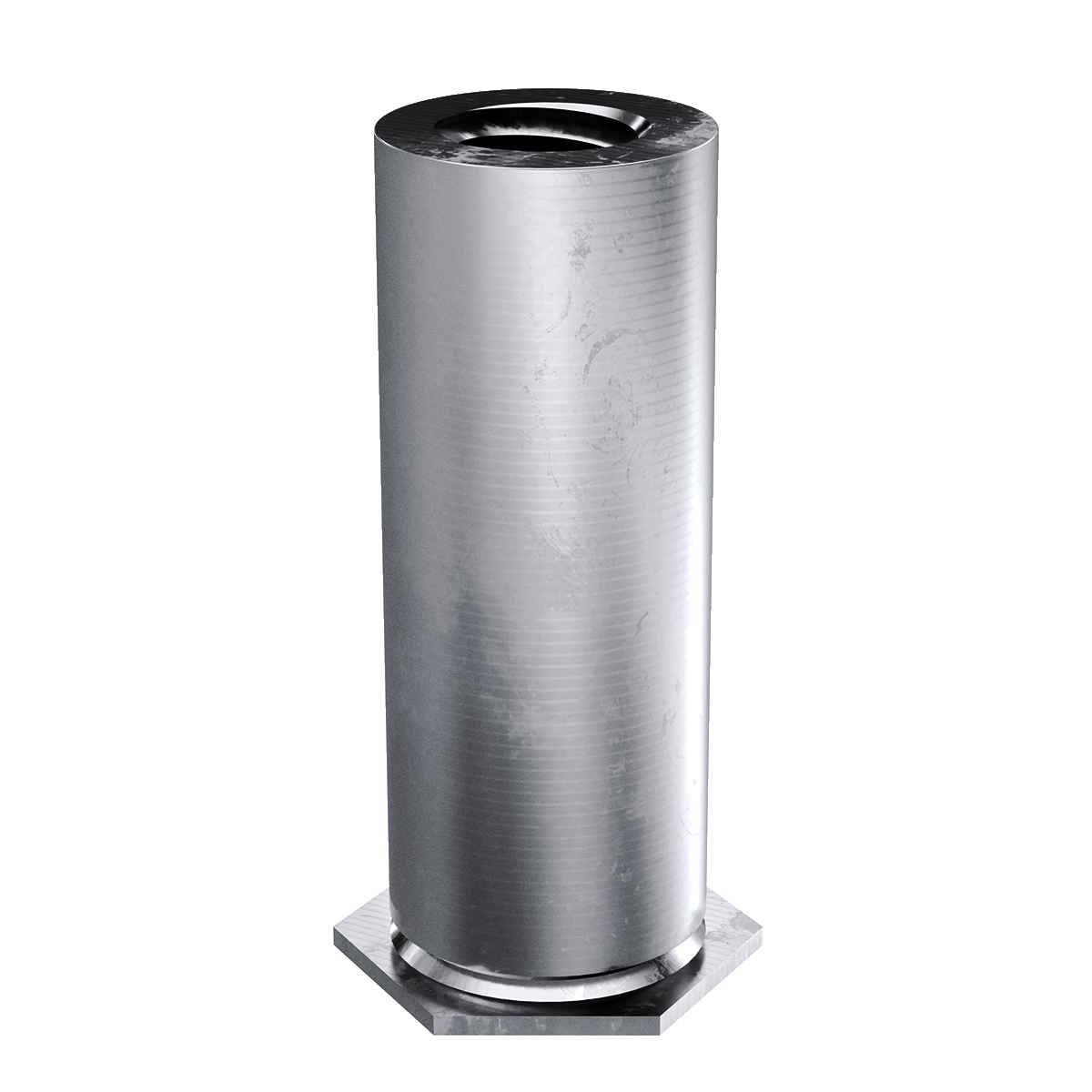 Self-Clinching Standoff, Thin Sheet, 300 Series Stainless Steel, Passivated, M3.5x0.6 x 14, Blind Thread, 100 Pack