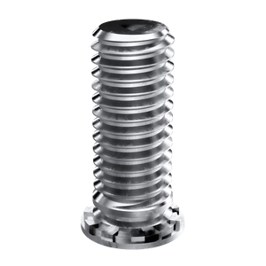 Self-Clinching Stud, Flush Head, 300 Series Stainless Steel, Passivated, 2-56 x 0.375, 100 Pack