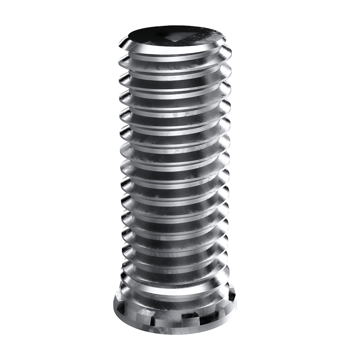 Self-Clinching Stud, Close Edge, 300 Series Stainles Steel, Passivated, 10-32 x 0.750, 100 Pack