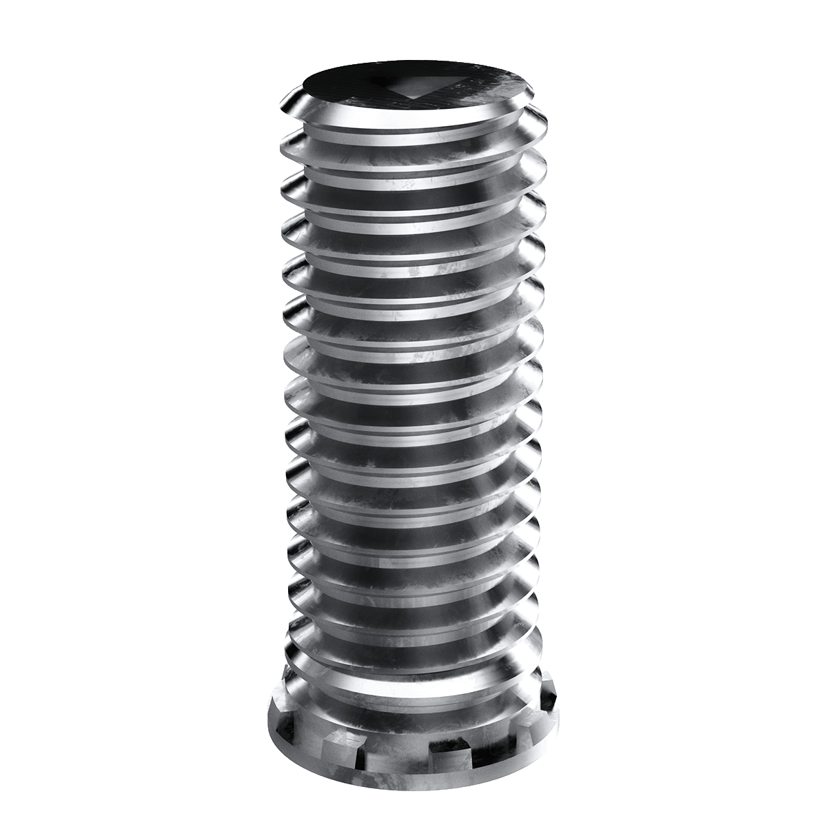 Self-Clinching Stud, Close Edge, 300 Series Stainles Steel, Passivated, Metric, M2.5x0.45 x 18, 100 Pack