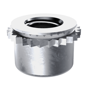 Self-Clinching Nut, Top Collar Lock Self-Clinching Nut, Top Collar Lock Self-Clinching Nut Self-Clinching Nut, Steel, Zinc Clear, 4-40, 100 Pack