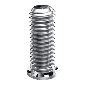 Self-Clinching Stud, Non-Flush Head, 300 Series Stainless Steel, Passivated, M3x0.5 x 18, 100 Pack