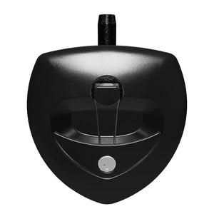 Southco Flush Mount Curved Lift-and-Turn Compression T-Handle Latch with key lock, Black