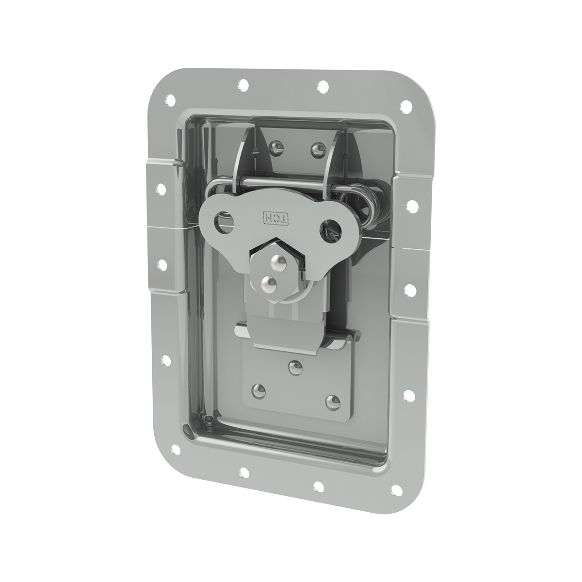Large Recessed Reverse Mount Catch with 1" Offset