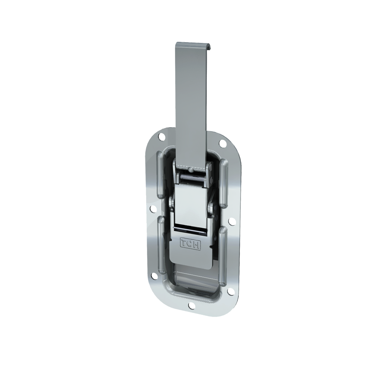 Render of Recessed Lever Drawlatch with Secondary Release