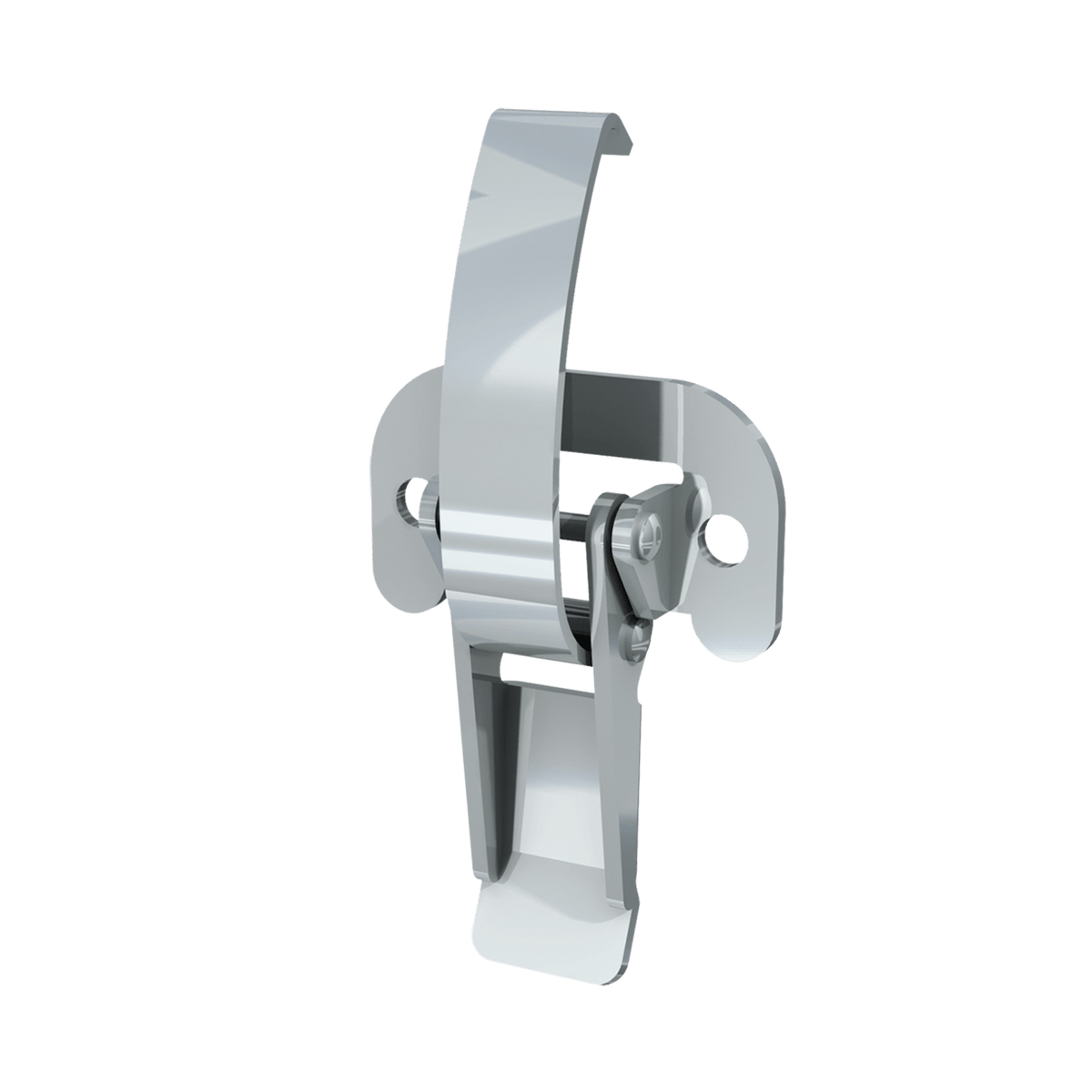 Render of Lever Operated Drawlatch (with flat mounting plate)