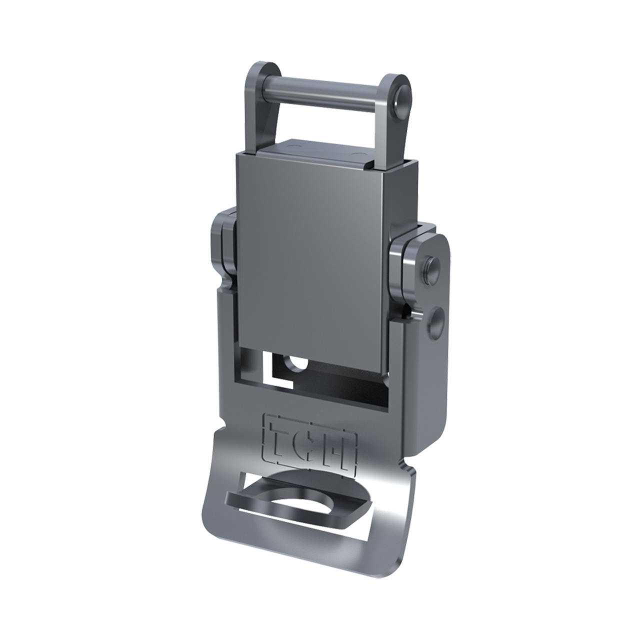 Render of Pad lockable Compression Spring Drawlatch with upswept Lever